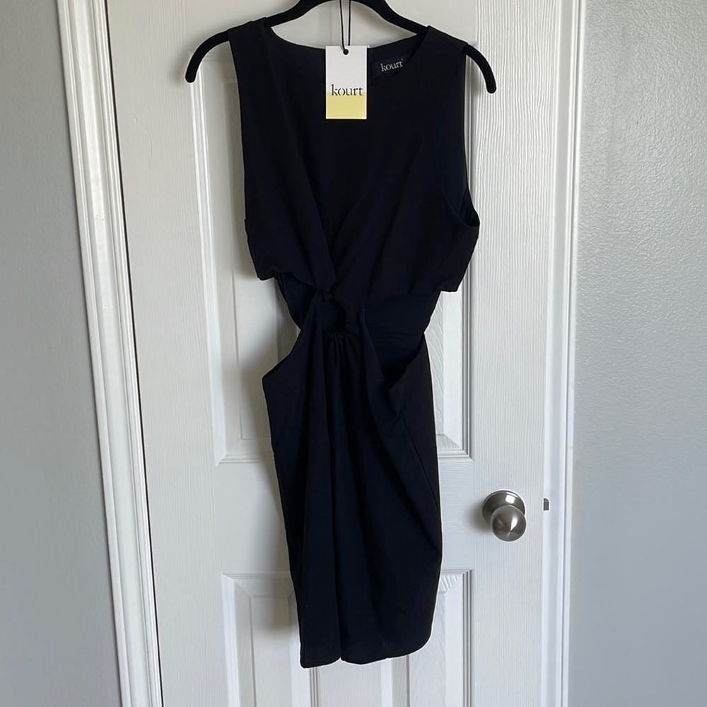 Kourt Black Cut Out Dress